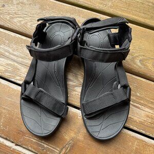 EUC Teva Black Terra Fi Lite Adjustable Hiking Sandal in Men's 11/EU 44.5